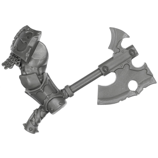 Warhammer AoS Bitz: Chaos - Khorne Blood Warriors - Weapon B1 - Goreaxe, Right