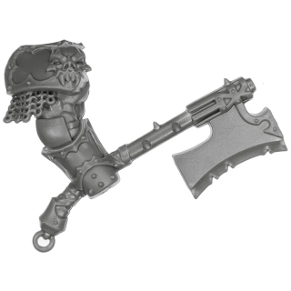 Warhammer AoS Bitz: Chaos - Khorne Blood Warriors - Weapon C1 - Goreaxe, Right