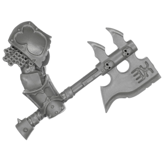 Warhammer AoS Bitz: CHAOS - 008 - Khorne Bloodbound Blood Warriors - Waffe E1 - Goreaxe, Rechts