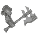 Warhammer AoS Bitz: Chaos - Khorne Blood Warriors - Weapon E1 - Goreaxe, Right