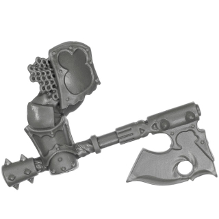 Warhammer AoS Bitz: Chaos - Khorne Blood Warriors - Weapon F1 - Goreaxe, Right