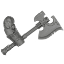 Warhammer AoS Bitz: CHAOS - 008 - Khorne Bloodbound Blood Warriors - Weapon H1 - Goreaxe, Right