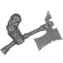 Warhammer AoS Bitz: Chaos - Khorne Blood Warriors - Waffe H3 - Goreaxe, Rechts