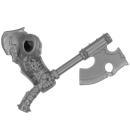 Warhammer AoS Bitz: Chaos - Khorne Blood Warriors - Weapon J1 - Goreaxe, Left