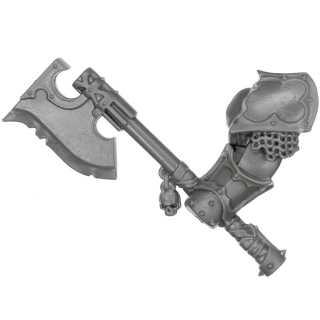 Warhammer AoS Bitz: Chaos - Khorne Blood Warriors - Weapon M1 - Goreaxe, Left