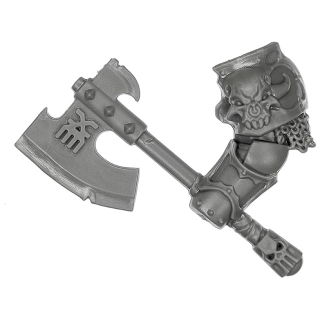 Warhammer AoS Bitz: Chaos - Khorne Blood Warriors - Weapon O1 - Goreaxe, Left