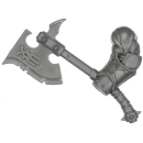 Warhammer AoS Bitz: CHAOS - 008 - Khorne Bloodbound Blood Warriors - Weapon P1 - Goreaxe, Left