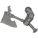 Warhammer AoS Bitz: CHAOS - 008 - Khorne Bloodbound Blood Warriors - Weapon P2 - Goreaxe, Left