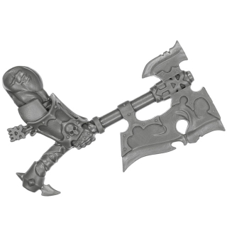 Warhammer AoS Bitz: Chaos - Khorne Blood Warriors - Waffe Z4 - Goreaxe, Champion, Links