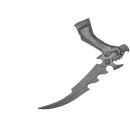 Warhammer AoS Bitz: DARK ELVES - 004 - Witch Elves - Arm B2 - Dagger, Left