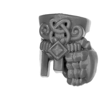 Warhammer ToW Bitz: Zwergen-Bergstädte - Hammerträger - Arm D2 - Links, Helm