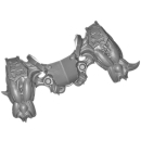 Warhammer 40k Bitz: Chaos Space Marines - Helbrute - Torso D01 - Legs, Front