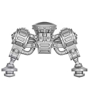 Warhammer 40k Bitz: Space Marines - Ehrwürdiger Cybot -  Torso B1 - Beine, Front