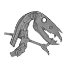 Warhammer AoS Bitz: VAMPIRF&Uuml;RSTEN - Fluchritter - Kopf N1 - Skelettpferd