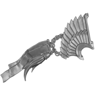 Warhammer 40K Bitz: Adeptus Custodes - Custodian Guard - Waffe D3d - Vexilla, Rechter Flügel