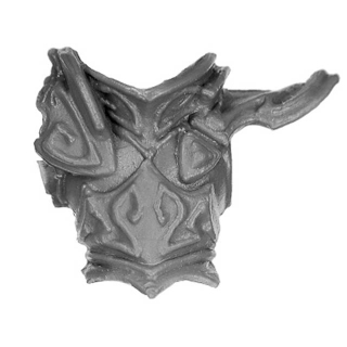 Warhammer ToW Bitz: Dunkelelfen - Echsenritter - Torso A1 - Dunkler Paladin, Front