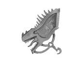Warhammer ToW Bitz: Dunkelelfen - Echsenritter - Echsenkopf C1 - Rechts