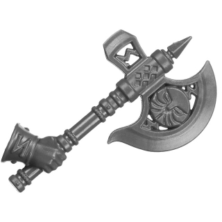 Warhammer AoS Bitz: Fyreslayers - Vulkite Berzerkers - Weapon A2 - Fyresteel Handaxe, Right
