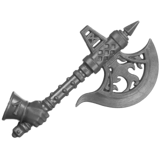Warhammer AoS Bitz: Fyreslayers - Vulkite Berzerkers - Weapon A5 - Fyresteel Handaxe, Right