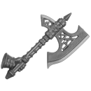 Warhammer AoS Bitz: Fyreslayers - Vulkite Berzerkers - Weapon B5 - Fyresteel Handaxe, Left