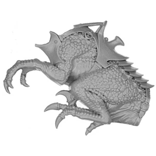 Warhammer ToW Bitz: Dark Elves - Drakespawn Chariot - Cold One A2 - Torso, Left