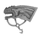 Warhammer ToW Bitz: Dark Elves - Drakespawn Chariot - Cold One A3 - Head, Right