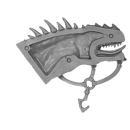 Warhammer ToW Bitz: Dark Elves - Drakespawn Chariot - Cold One A4 - Head, Left