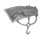Warhammer ToW Bitz: Dunkelelfen - Echsenstreitwagen - Kampfechse B4 - Kopf, Links