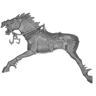 Warhammer ToW Bitz: Dark Elves - Drakespawn Chariot - Dark Steed A2 - Torso, Left