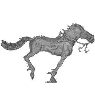 Warhammer ToW Bitz: Dark Elves - Drakespawn Chariot - Dark Steed B2 - Torso, Right