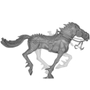 Warhammer ToW Bitz: Dark Elves - Drakespawn Chariot - Dark Steed B2 - Torso, Right
