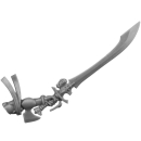 Warhammer 40k Bitz: Aeldari - Howling Banshees - Torso E4d - Spiegelklinge, Links, Exarch