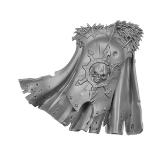 Warhammer AoS Bitz: Chaos - Chaos Warriors - Torso A9a - Back, Cloak