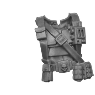 Warhammer 40k Bitz: Imperial Guard - Cadian Shock Troops - Torso A1a - Sergeant, Front