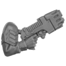 Warhammer 40k Bitz: Imperial Guard - Cadian Command Squad - Torso E8a - Plasma Pistol, Right