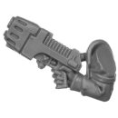 Warhammer 40k Bitz: Imperial Guard - Cadian Command Squad - Torso E8a - Plasma Pistol, Right