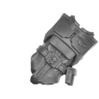 Warhammer 40k Bitz: Imperial Guard - Cadian Field Ordnance Battery - Crew A2a - Gunner, Front
