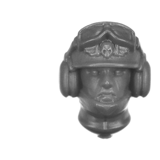 Warhammer 40k Bitz: Imperial Guard - Cadian Field Ordnance Battery - Crew A3c - Gunner, Head