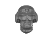 Warhammer 40k Bitz: Imperial Guard - Cadian Field Ordnance Battery - Crew A3f - Gunner, Head