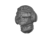 Warhammer 40k Bitz: Imperial Guard - Cadian Field Ordnance Battery - Crew A3f - Gunner, Head