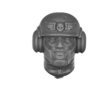 Warhammer 40k Bitz: Imperial Guard - Cadian Field Ordnance Battery - Crew B6a - Loader, Head