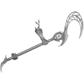 Warhammer AoS Bitz: Sylvaneth - Kurnoth Hunters - Torso A6b - Scythe, Rechts