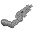 Warhammer 40k Bitz: Space Marines - Jump Pack Intercessors - Torso D4a - Schwere Boltpistole, Rechts