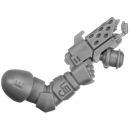 Warhammer 40k Bitz: Space Marines - Jump Pack Intercessors - Torso E5b - Hand Flamer, Sergeant, Left