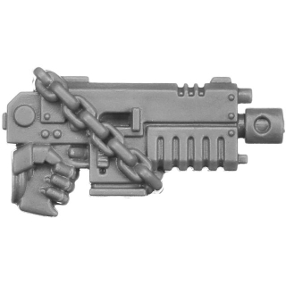 Warhammer 40k Bitz: Black Templars - Sword Brethren - Torso C3b - Heavy Bolt Pistol, Left