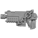 Warhammer 40k Bitz: Black Templars - Sword Brethren - Torso C3b - Heavy Bolt Pistol, Left