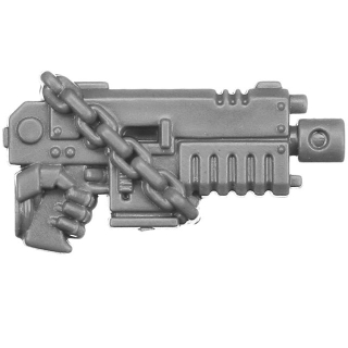 Warhammer 40k Bitz: Black Templars - Sword Brethren - Torso E3b - Heavy Bolt Pistol, Left