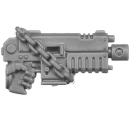 Warhammer 40k Bitz: Black Templars - Sword Brethren - Torso E3b - Heavy Bolt Pistol, Left