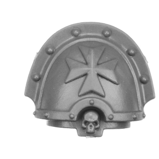 Warhammer 40k Bitz: Black Templars - Sword Brethren - Shoulder Pad F