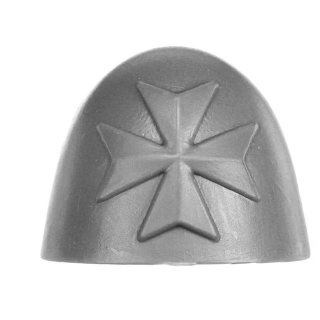 Games Workshop Warhammer 40k - Black Templars Neophyte Shoulder Pads X2 - Crusader Bits